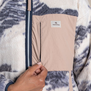 Women's Grange Half Zip | Ecru Print