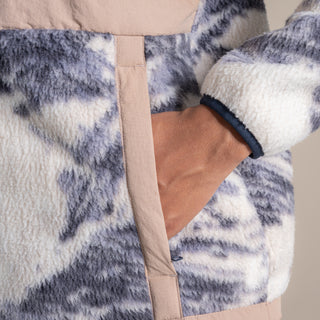 Women's Grange Half Zip | Ecru Print