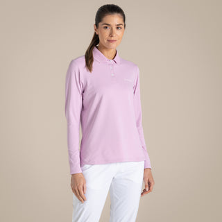 Women's NosiLife Thornbury Golf Long Sleeved Polo Top | Orchid