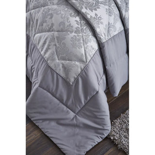 Damask Jacquard Duvet Cover Set | Silver