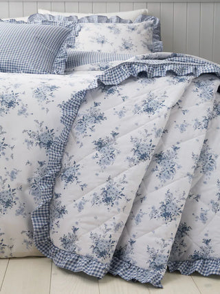Lucie Duvet Cover Set | Blue