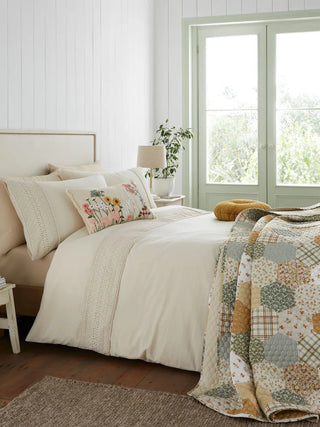 Broderie Anglaise Duvet Cover Set | Cream