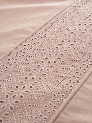 Broderie Anglaise Duvet Cover Set | Blush