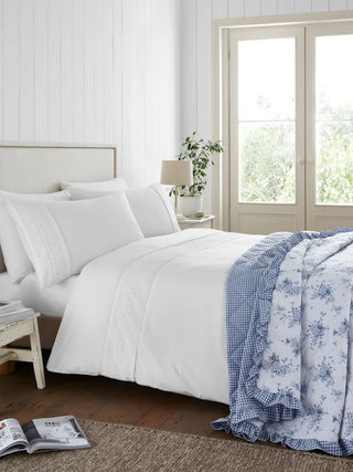 Broderie Anglaise Duvet Cover Set | White
