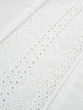 Broderie Anglaise Duvet Cover Set | White