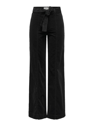 Maddison Nessa Hight Waist Corduroy Pants | Black