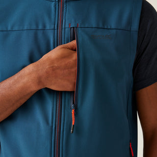 Men's Arana Bodywarmer | Moonlight Denim Tangerine