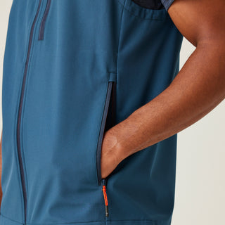 Men's Arana Bodywarmer | Moonlight Denim Tangerine