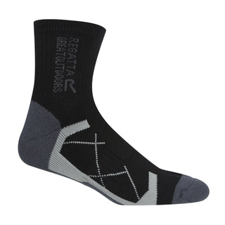 Men's 2 Pair Outdoor Active Socks | Black Hawaiian Blue