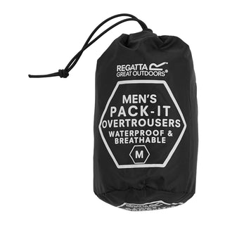 Men's Pack-It Waterproof Overtrousers | Black