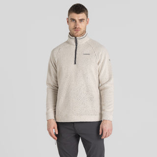 Men's Karlton Half Zip Fleece | Ecru