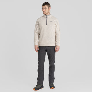 Men's Karlton Half Zip Fleece | Ecru
