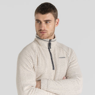 Men's Karlton Half Zip Fleece | Ecru