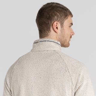 Men's Karlton Half Zip Fleece | Ecru