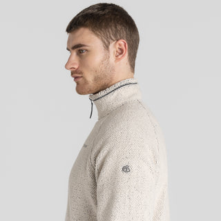 Men's Karlton Half Zip Fleece | Ecru