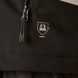 HI-VIS X-PRO 3 Layer Softshell Jacket - Class 2 | Black Orange