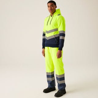 Men's Hi-Vis Overhead Hoodie | Yellow