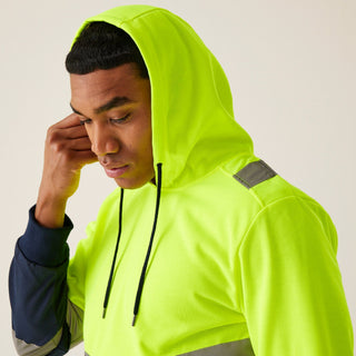 Men's Hi-Vis Overhead Hoodie | Yellow