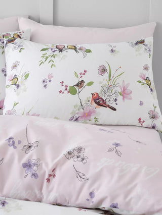 Songbird Duvet Cover Set | Pink
