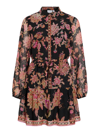 Praya Round Neck Dress | Black Beauty