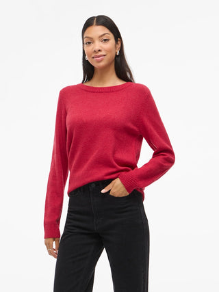 Viril Round Neck Jumper  | Jester Red