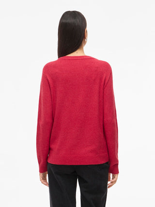 Viril Round Neck Jumper  | Jester Red
