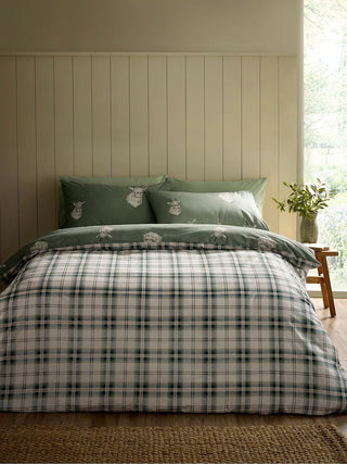 Stag Duvet Cover Set | Soft Green