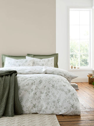 Thea Floral Duvet Cover Set | Green