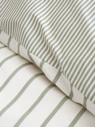 Hampton Stripe Duvet Cover Set | Green