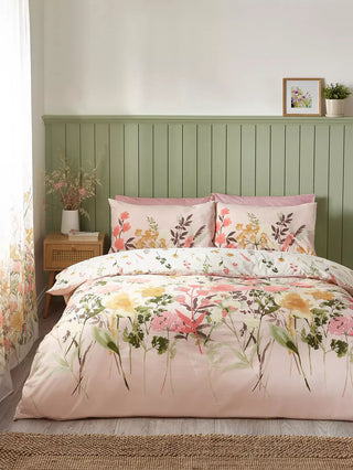 Countryside Floral Duvet Cover Set | Pink