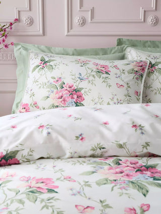 Bridgerton Penelope Floral Duvet Cover Set | Cream