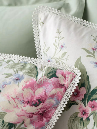 Bridgerton Penelope Floral Duvet Cover Set | Cream