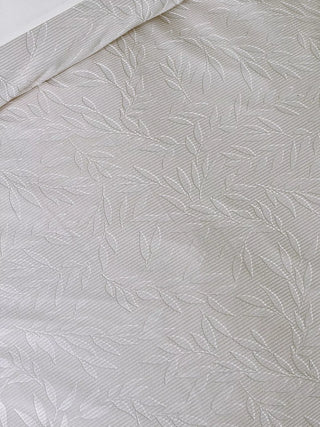 Corded Leaves Duvet Set | Champagne