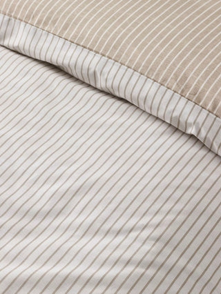 Oxford Pinstripe Duvet Cover Set | Natural