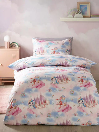 Candy Unicorn Duvet Cover Set | Pink