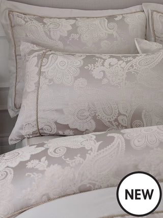 Opulent Jacquard Duvet Set | Champagne