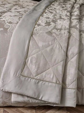 Opulent Jacquard Duvet Set | Champagne