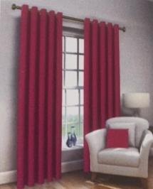 Ea Designs Energy Saving Black Out Eyelet Curtains Cerise