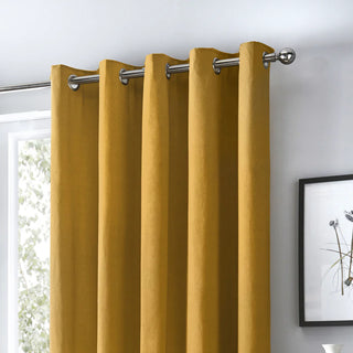Sorbonne  Eyelet Curtains | Ochre