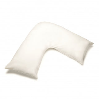 V Shape Pillow Case White
