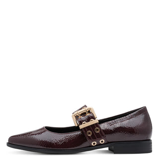 Apolo Ballerina Shoe | Bordeaux Pantent