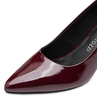 Pantent Pointed Court Shoe | Chianti