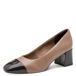 Round Court Block Heel Shoe | Dark Cappuccino