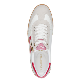 Bargi Double Stripe Trainer | White/Red