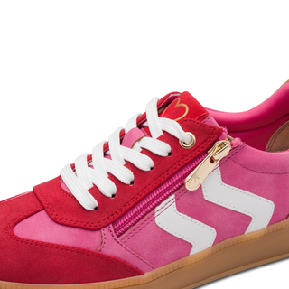 Bargi Double Stripe Trainer | Pink Comb