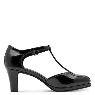 T Strap Heel | Black