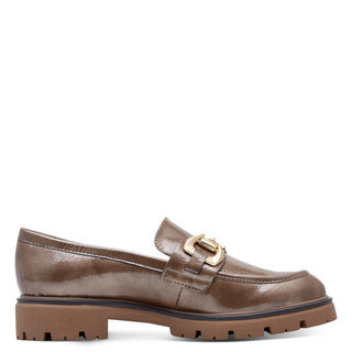Chain Loafer | Taupe Patent
