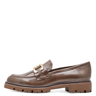 Chain Loafer | Taupe Patent