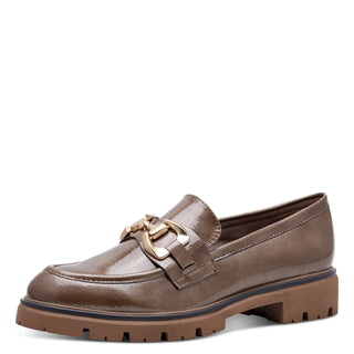 Chain Loafer | Taupe Patent