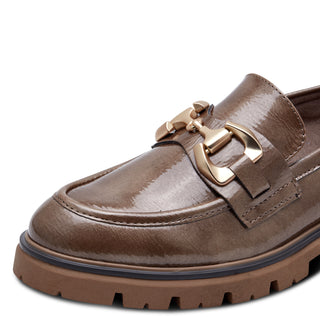 Chain Loafer | Taupe Patent